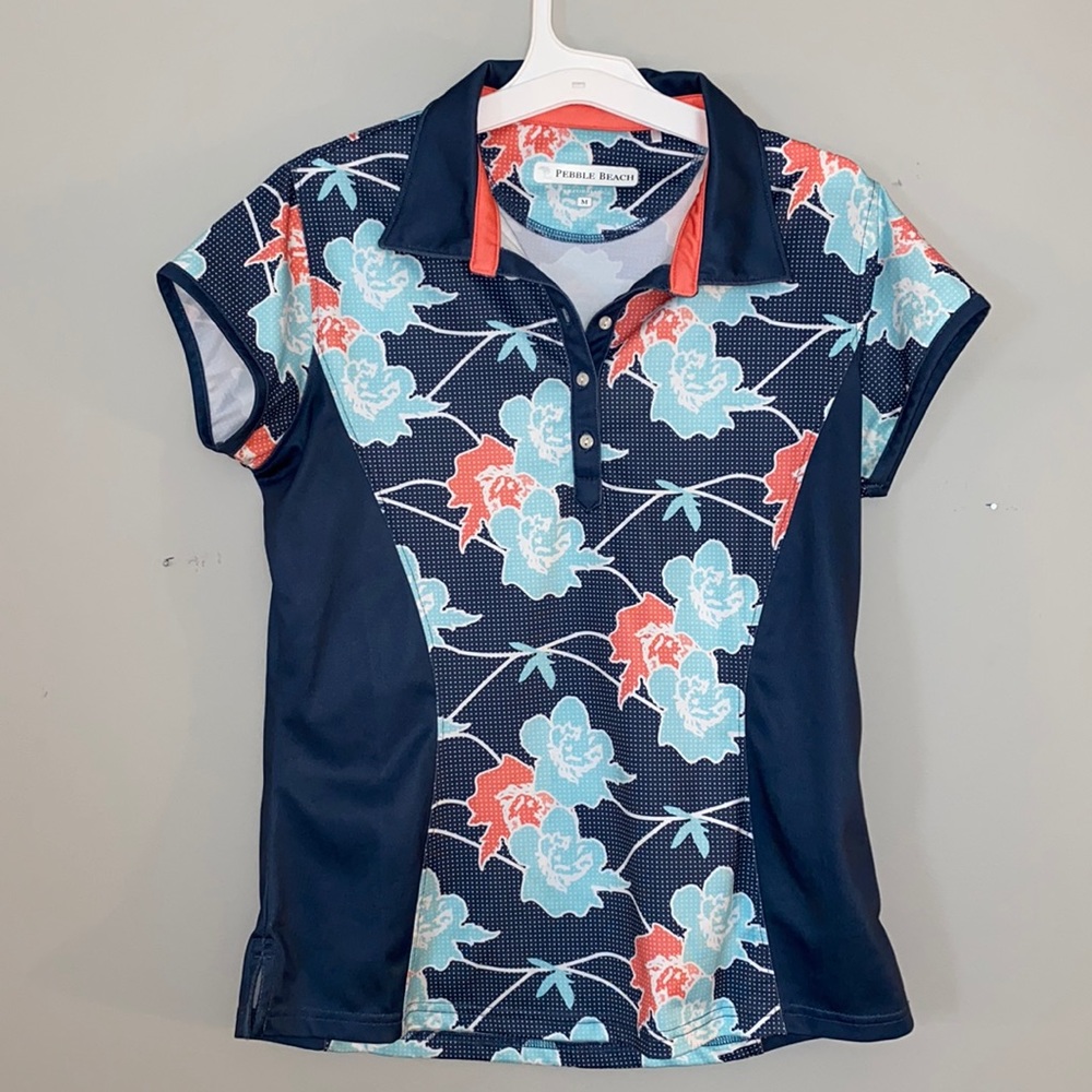 Pebble Beach Button-Up Golf Shirt